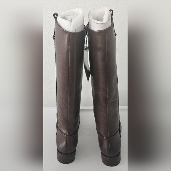 NEW Gianni Binni 7.5 Brown Tall Riding Boots - Picture 2 of 6